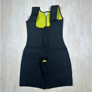 TISSINI Black Colombian Shapewear Bodysuit Waist Trainer Faja Hook Front XXL